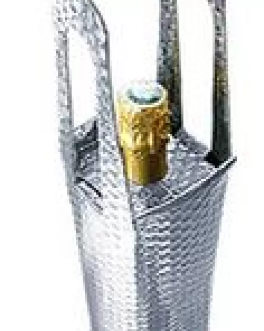 Metallic Bottle Bag