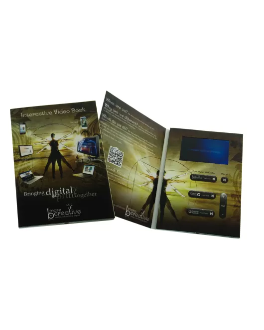 Bespoke Interactive Video Book made for B-More-Creative