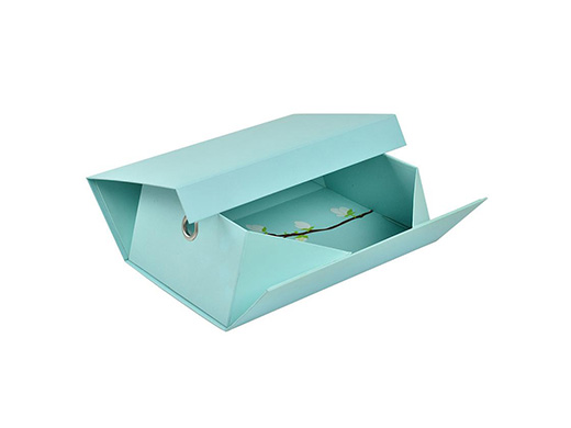 Sky blue floral collapsible rigid box