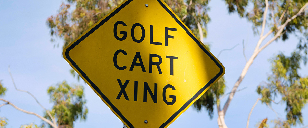 Branded golf signage