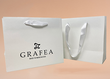 GRAFEA Printed Ribbon Handle Laminated Bags