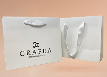 GRAFEA Printed Ribbon Handle Laminated Bags