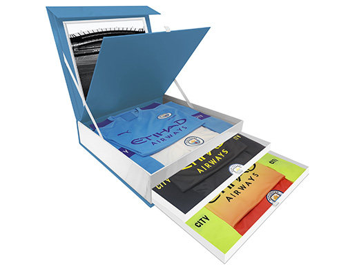 Man City Kit Box fully open
