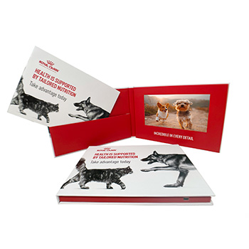 A5 hardback video brochure 