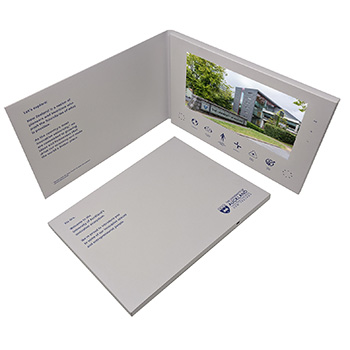 A4 hardback video brochure